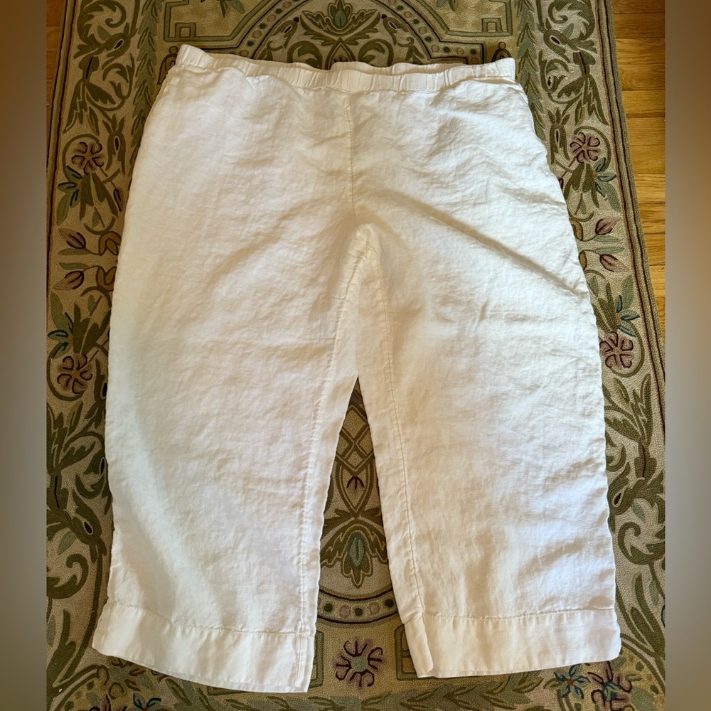 J. Jill Love Linen Pull on Crops, 3X